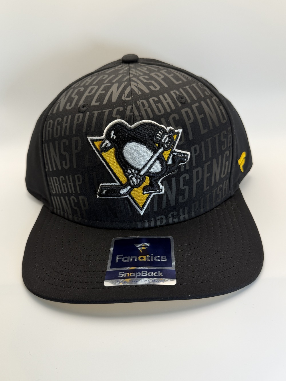 Fanatics Pittsburgh Penguins NHL Snapback Hats One Size NWT Black Yellow